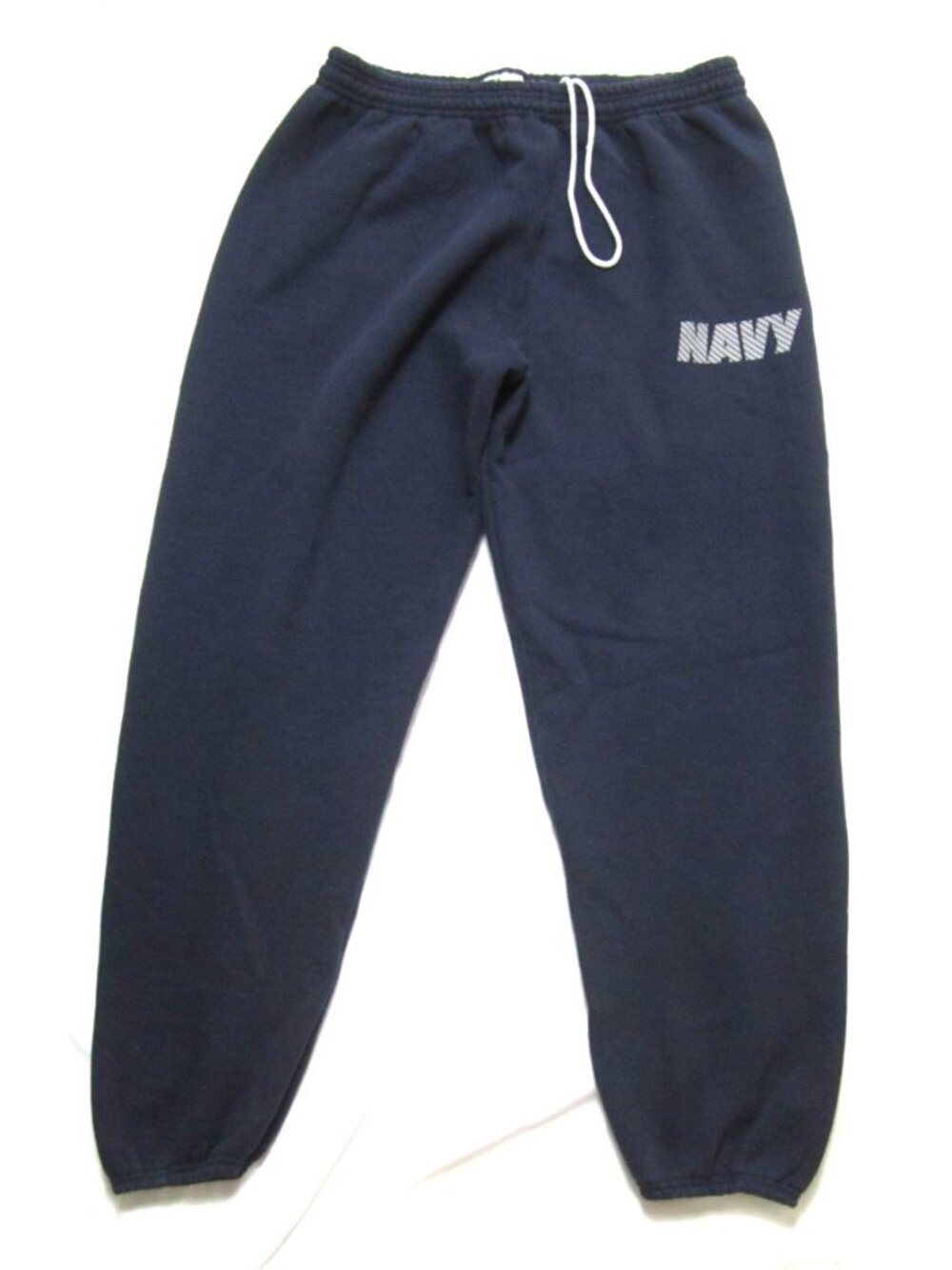 Vtg 90s US Navy Sweatpants Men Sz M Reflective Blue PT (MP680) (Made in USA)